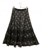 STRAWBERRY FIELDSストロベリーフィールズ）の古着「フレアスカート」｜ブラック