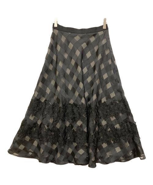 STRAWBERRY FIELDS（ストロベリーフィールズ）STRAWBERRY FIELDS (ストロベリーフィールズ) フレアスカート ブラック サイズ:-の古着・服飾アイテム