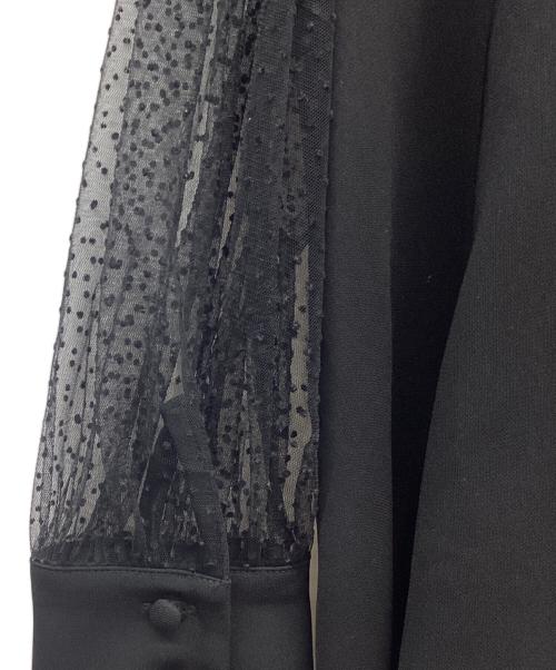 Ameri（アメリ）Ameri (アメリ) 2way dot sleeve blouse ブラック サイズ:Freeの古着・服飾アイテム