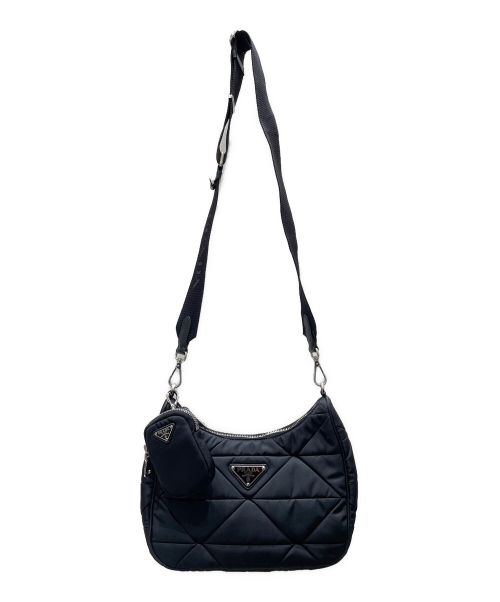 PRADA（プラダ）PRADA (プラダ) Re-Nylonパデッド ショルダーバッグ ブラック サイズ:-の古着・服飾アイテム