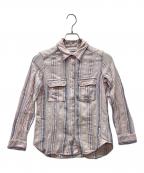 ISABEL MARANT ETOILEイザベルマランエトワール）の古着「ストライプシャツ」｜ピンク