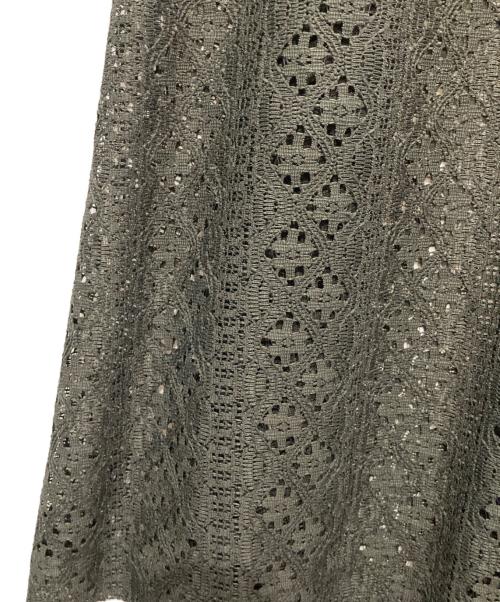 Uhr（ウーア）Uhr (ウーア) Back Open Lace Dress/バックオープンレースドレス グリーン サイズ:36の古着・服飾アイテム