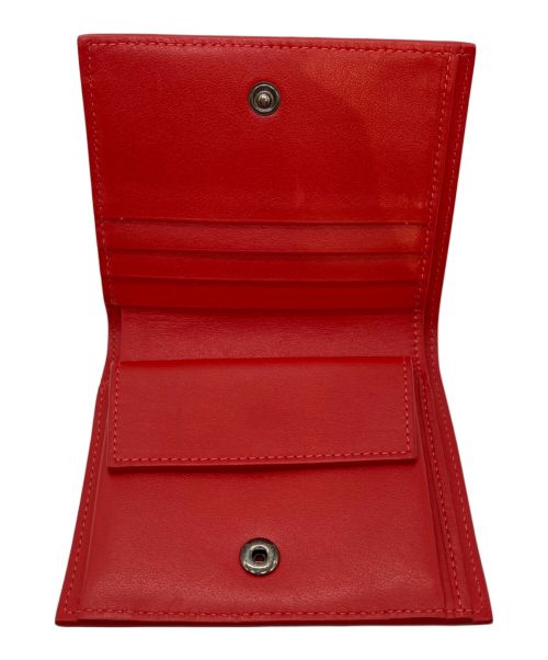 Christian Louboutin（クリスチャン・ルブタン）Christian Louboutin (クリスチャン・ルブタン) 2つ折り財布 レッド×グリーンの古着・服飾アイテム