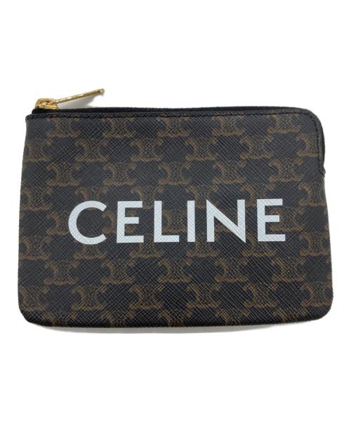 CELINE（セリーヌ）CELINE (セリーヌ) コイン＆カードケース / トリオンフキャンバス ブラウンの古着・服飾アイテム