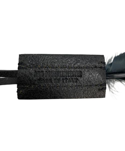 ANN DEMEULEMEESTER（アンドゥムルメステール）ANN DEMEULEMEESTER (アンドゥムルメステール) フェザ-ネックレス ブラックの古着・服飾アイテム