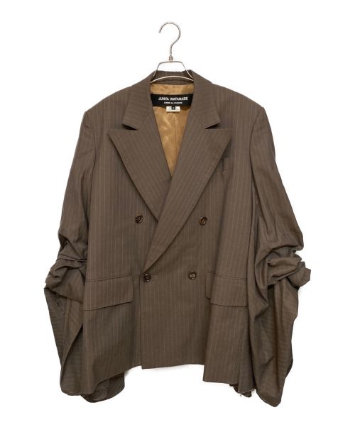 JUNYA WATANABE COMME des GARCONS（ジュンヤワタナベ コムデギャルソン）JUNYA WATANABE COMME des GARCONS (ジュンヤワタナベ コムデギャルソン) ポンチョジャケット ブラウン サイズ:Sの古着・服飾アイテム