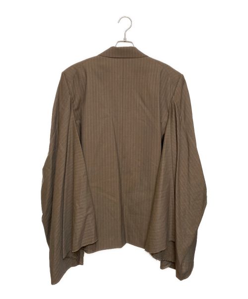 JUNYA WATANABE COMME des GARCONS（ジュンヤワタナベ コムデギャルソン）JUNYA WATANABE COMME des GARCONS (ジュンヤワタナベ コムデギャルソン) ポンチョジャケット ブラウン サイズ:Sの古着・服飾アイテム