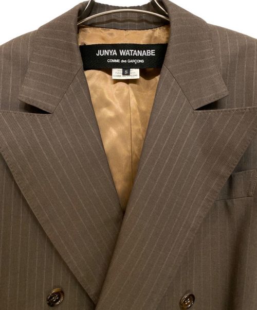 JUNYA WATANABE COMME des GARCONS（ジュンヤワタナベ コムデギャルソン）JUNYA WATANABE COMME des GARCONS (ジュンヤワタナベ コムデギャルソン) ポンチョジャケット ブラウン サイズ:Sの古着・服飾アイテム