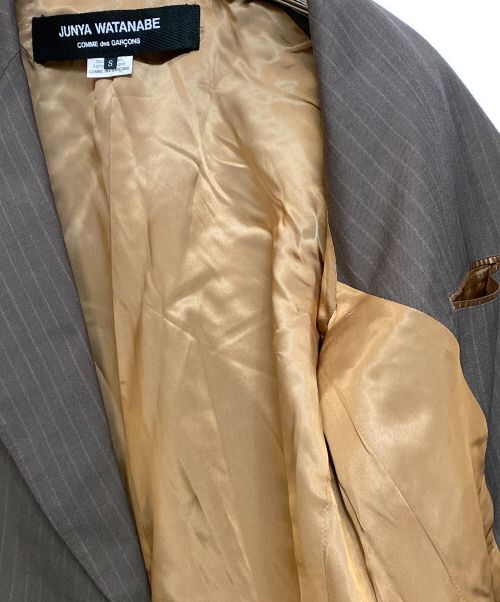 JUNYA WATANABE COMME des GARCONS（ジュンヤワタナベ コムデギャルソン）JUNYA WATANABE COMME des GARCONS (ジュンヤワタナベ コムデギャルソン) ポンチョジャケット ブラウン サイズ:Sの古着・服飾アイテム