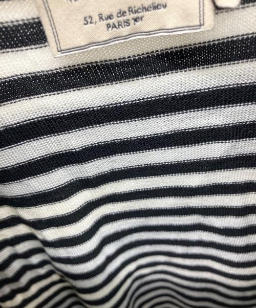 maison kitsune（メゾンキツネ）maison kitsune (メゾンキツネ) DOUBLE LAYERED TEE-SHIRT ネイビー×ホワイト サイズ:Sの古着・服飾アイテム