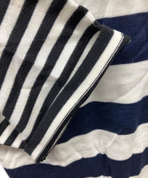 maison kitsune（メゾンキツネ）maison kitsune (メゾンキツネ) DOUBLE LAYERED TEE-SHIRT ネイビー×ホワイト サイズ:Sの古着・服飾アイテム