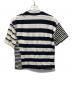 maison kitsune (メゾンキツネ) DOUBLE LAYERED TEE-SHIRT ネイビー×ホワイト サイズ:S：6800円