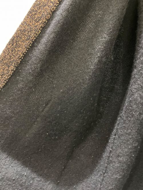 CHANEL（シャネル）CHANEL (シャネル) カシミヤ混ロングカーディガン ブラック×ゴールド サイズ:46の古着・服飾アイテム