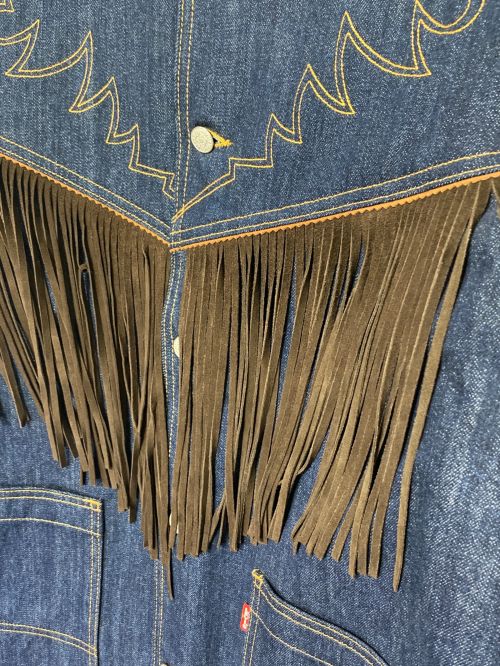 KENZO（ケンゾー）KENZO (ケンゾー) LEVI'S (リーバイス) FRINGE JACKET インディゴ サイズ:Sの古着・服飾アイテム