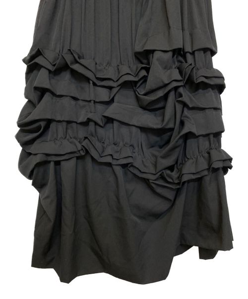 COMME des GARCONS COMME des GARCONS（コムデギャルソン コムデギャルソン）COMME des GARCONS COMME des GARCONS (コムデギャルソン コムデギャルソン) 変形ティアードフリルロングスカート ブラック サイズ:Sの古着・服飾アイテム