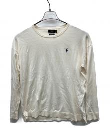 POLO RALPH LAUREN（ポロ・ラルフローレン）の古着「刺繍ニット」｜アイボリー