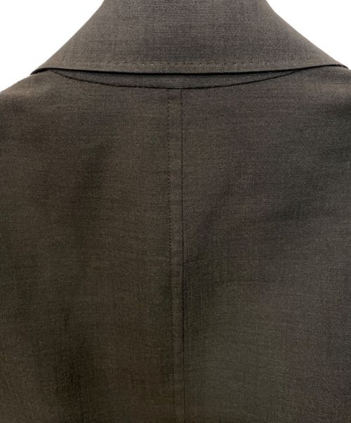 HERMES（エルメス）HERMES (エルメス) マルジェラ期/Archive/ボタンレスジャケット ブラウン サイズ:34の古着・服飾アイテム