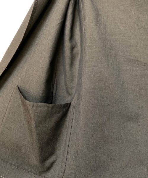 HERMES（エルメス）HERMES (エルメス) マルジェラ期/Archive/ボタンレスジャケット ブラウン サイズ:34の古着・服飾アイテム