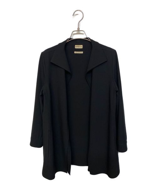 HERMES（エルメス）HERMES (エルメス) レイヤードボタンレスジャケット/マルジェラ期/Archive ブラック サイズ:34の古着・服飾アイテム