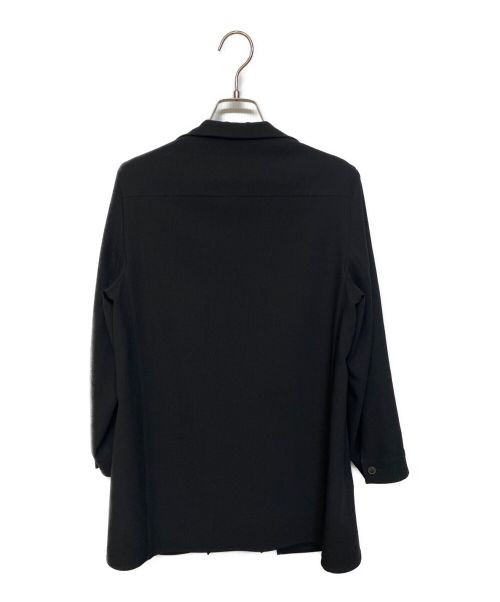 HERMES（エルメス）HERMES (エルメス) レイヤードボタンレスジャケット/マルジェラ期/Archive ブラック サイズ:34の古着・服飾アイテム