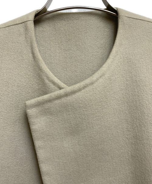 HERMES（エルメス）HERMES (エルメス) カシミヤノーカラーコート/マルジェラ期/Archive ベージュ サイズ:34の古着・服飾アイテム