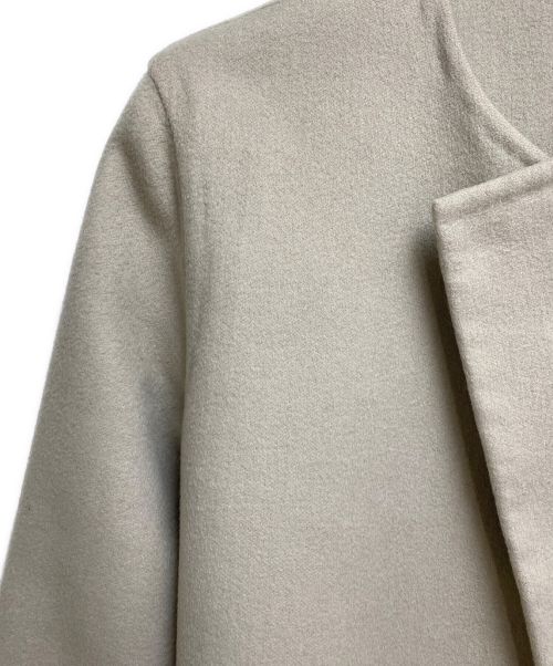 HERMES（エルメス）HERMES (エルメス) カシミヤノーカラーコート/マルジェラ期/Archive ベージュ サイズ:34の古着・服飾アイテム