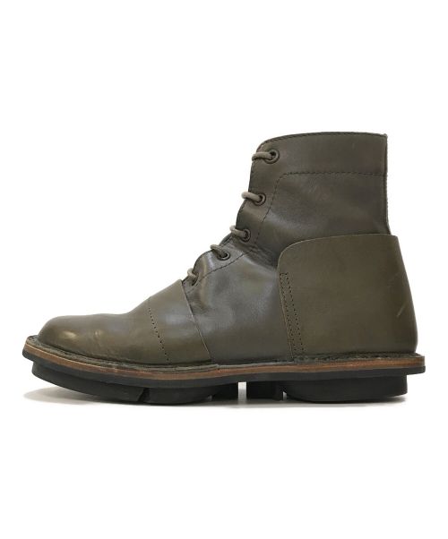 Trippen（トリッペン）Trippen (トリッペン) JACK レースアップブーツ グレー×カーキ サイズ:40の古着・服飾アイテム
