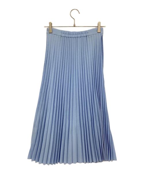CAST:（キャスト）CAST: (キャストコロン) ウールライクプリーツスカート ブルー サイズ:Mの古着・服飾アイテム
