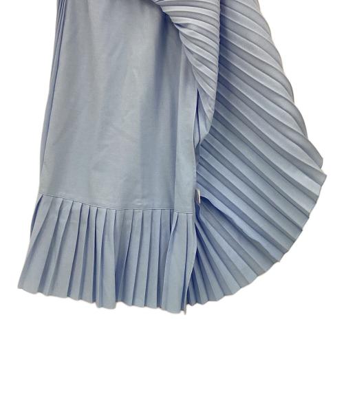 CAST:（キャスト）CAST: (キャストコロン) ウールライクプリーツスカート ブルー サイズ:Mの古着・服飾アイテム