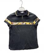 LEONARD SPORTレオナール スポーツ）の古着「ハーフジップシャツ」｜ブラック