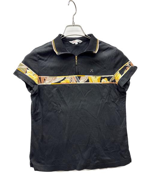 LEONARD SPORT（レオナール スポーツ）LEONARD SPORT (レオナール スポーツ) ハーフジップシャツ ブラック サイズ:40の古着・服飾アイテム