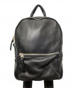Ch!iiiチー）の古着「レザーバックパック / レザーリュック」｜ブラック