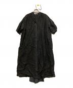 etre relieエトレリー）の古着「ジャガードロングワンピース」｜ブラック