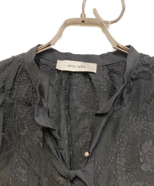 etre relie（エトレリー）etre relie (エトレリー) ジャガードロングワンピース ブラック サイズ:表記なしの古着・服飾アイテム