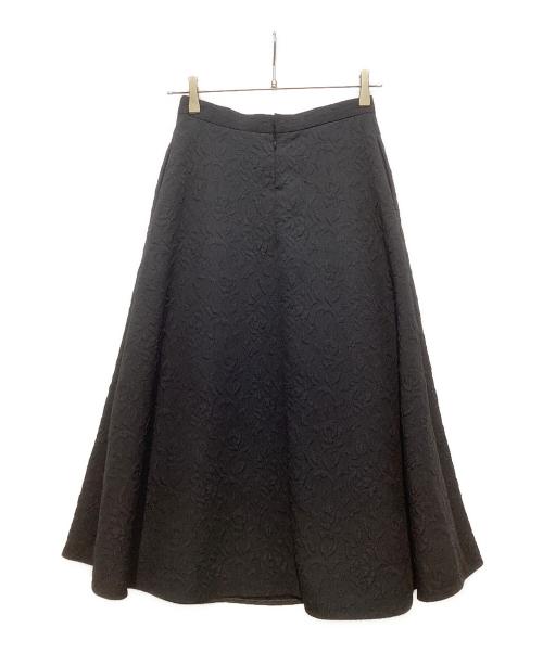 martinique（マルティニーク）martinique (マルティニーク) フラワージャガードタックスカート ブラック サイズ:1の古着・服飾アイテム