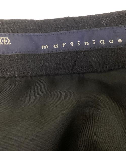 martinique（マルティニーク）martinique (マルティニーク) フラワージャガードタックスカート ブラック サイズ:1の古着・服飾アイテム