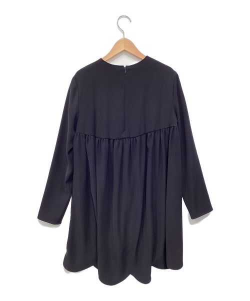 YOKO CHAN（ヨーコチャン）YOKO CHAN (ヨーコチャン) ヘムスカラップ ブラウス ブラック サイズ:38の古着・服飾アイテム