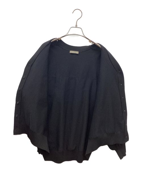 ViForme（ヴィフォルム）ViForme (ヴィフォルム) バックフリルカーディガン ブラック サイズ:Freeの古着・服飾アイテム