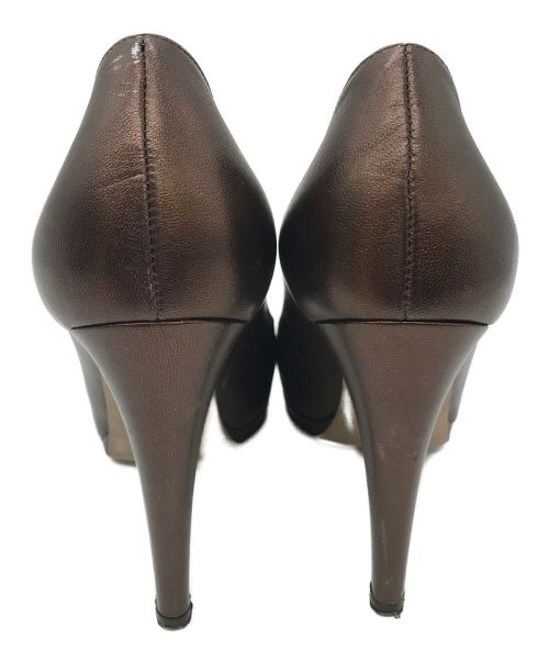 sergio rossi（セルジオロッシ）sergio rossi (セルジオロッシ) ヒールパンプス ブラウン サイズ:36 1/2の古着・服飾アイテム