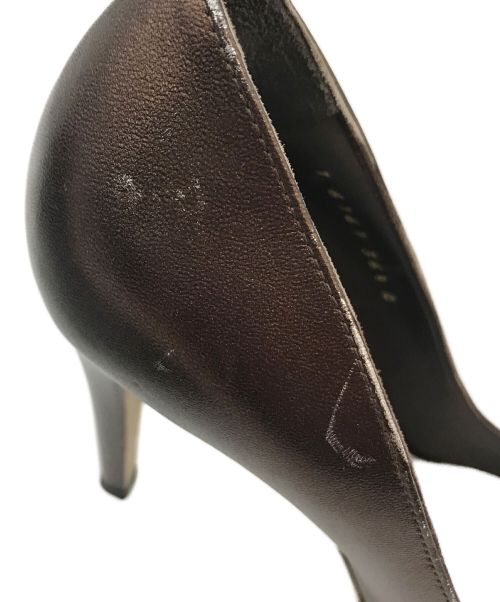 sergio rossi（セルジオロッシ）sergio rossi (セルジオロッシ) ヒールパンプス ブラウン サイズ:36 1/2の古着・服飾アイテム