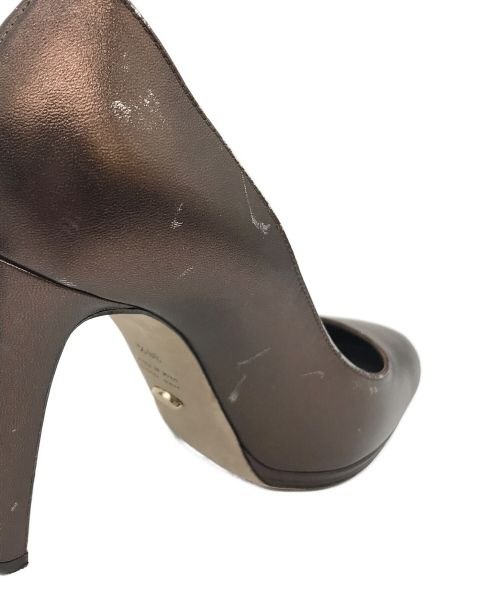 sergio rossi（セルジオロッシ）sergio rossi (セルジオロッシ) ヒールパンプス ブラウン サイズ:36 1/2の古着・服飾アイテム