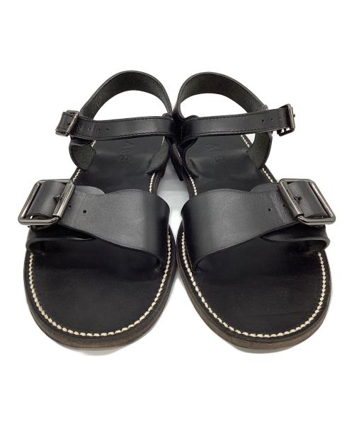 ARTS&SCIENCE（アーツアンドサイエンス）ARTS&SCIENCE (アーツアンドサイエンス) レザーサンダル ブラック サイズ:5の古着・服飾アイテム