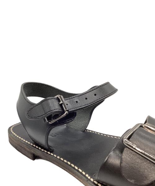 ARTS&SCIENCE（アーツアンドサイエンス）ARTS&SCIENCE (アーツアンドサイエンス) レザーサンダル ブラック サイズ:5の古着・服飾アイテム