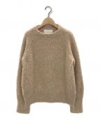 NUWOOLAヌーラ）の古着「クルーネックニット」｜ベージュ