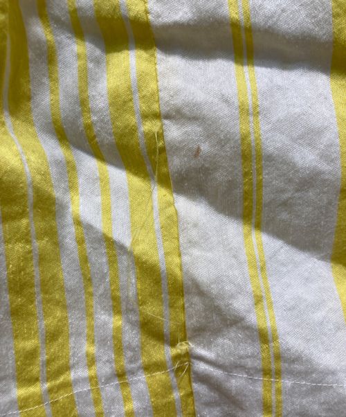 ebure（エブール）ebure (エブール) カラーストライプリネン シャツワンピース イエロー サイズ:38の古着・服飾アイテム