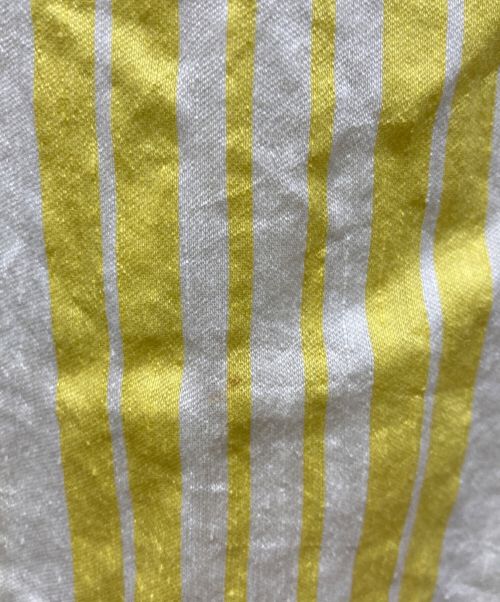 ebure（エブール）ebure (エブール) カラーストライプリネン シャツワンピース イエロー サイズ:38の古着・服飾アイテム