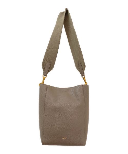 CELINE（セリーヌ）CELINE (セリーヌ) サングルバケット スモール グレーベージュ サイズ:スモールの古着・服飾アイテム