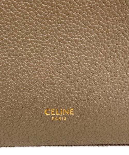 CELINE（セリーヌ）CELINE (セリーヌ) サングルバケット スモール グレーベージュ サイズ:スモールの古着・服飾アイテム