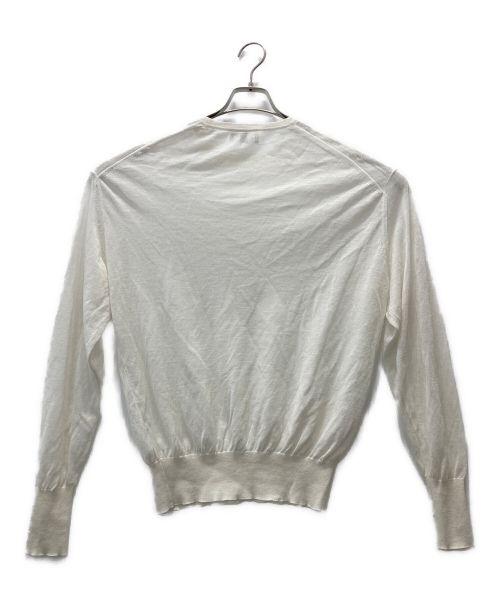 HERILL（ヘリル）HERILL (ヘリル) Ramie High Gauge Crewneck ホワイトの古着・服飾アイテム