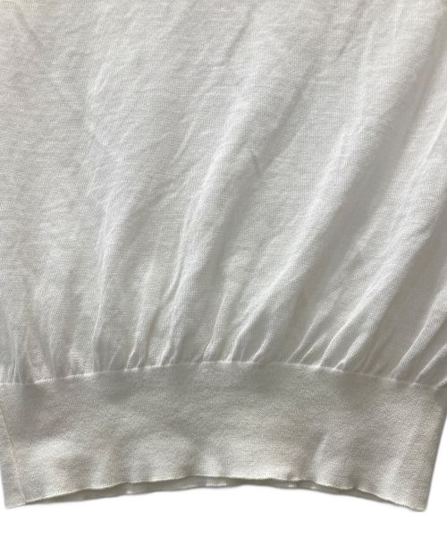 HERILL（ヘリル）HERILL (ヘリル) Ramie High Gauge Crewneck ホワイトの古着・服飾アイテム